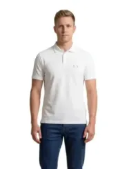 Armani Exchange Herren Polo Weiß | online kaufen