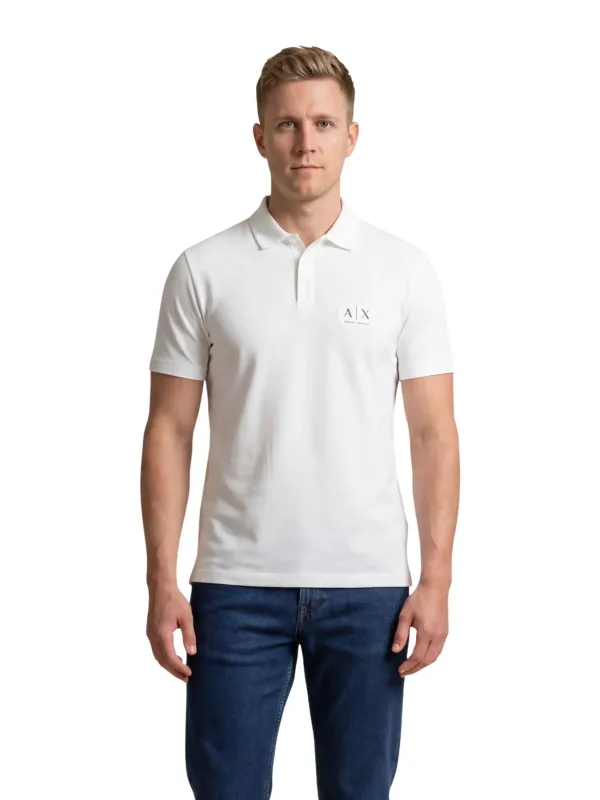 Armani Exchange Herren Polo Weiß | online kaufen