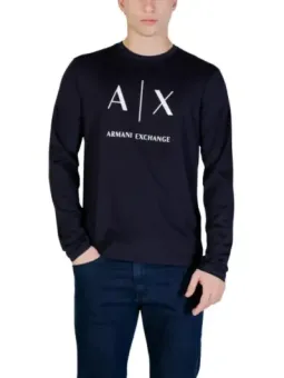 Armani Exchange Herren T-Shirt Blau mieten - Flex-Fashion