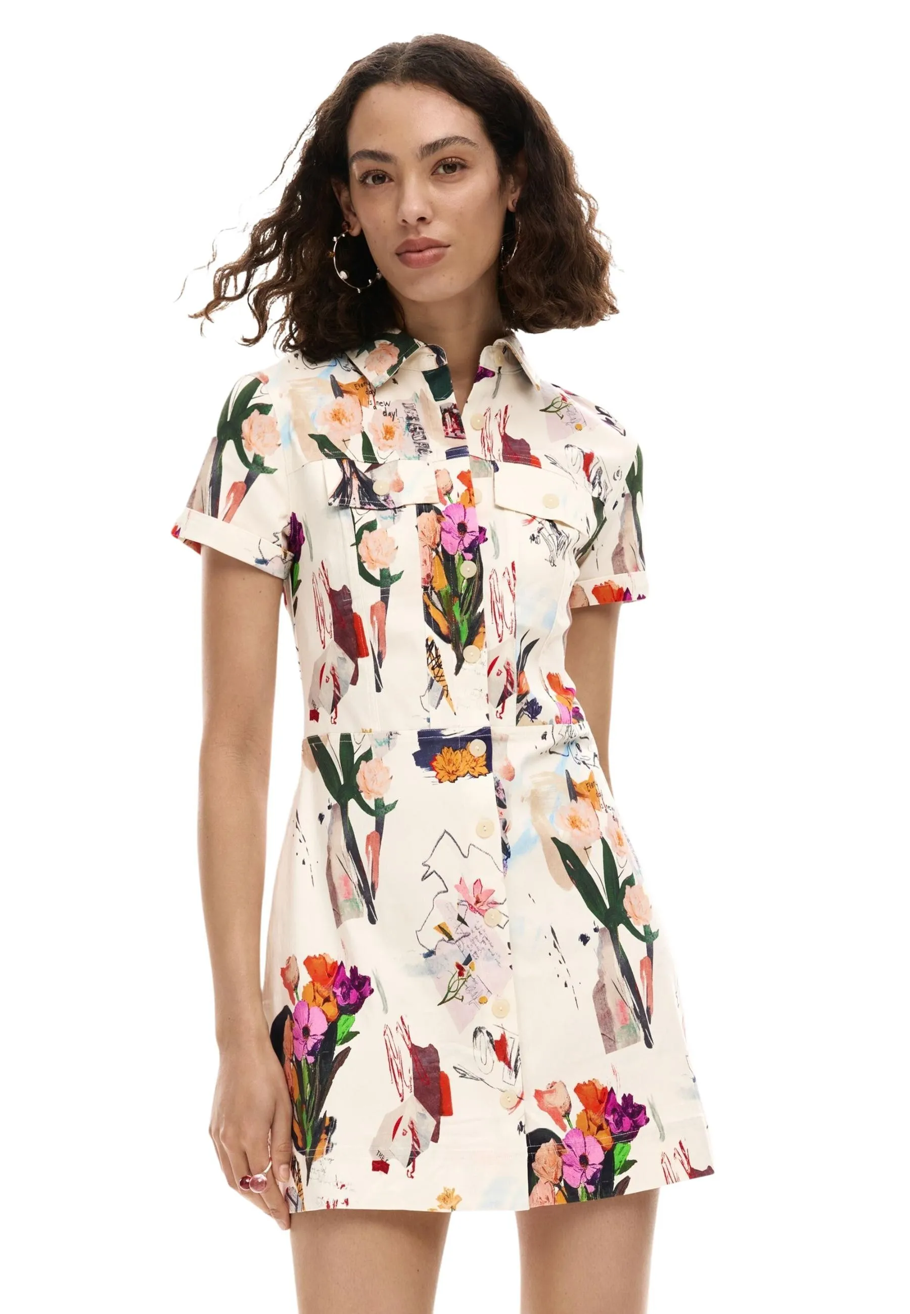 Desigual Damen Kleid Beige 509515