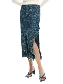 Desigual Damen Rock Blau | online kaufen