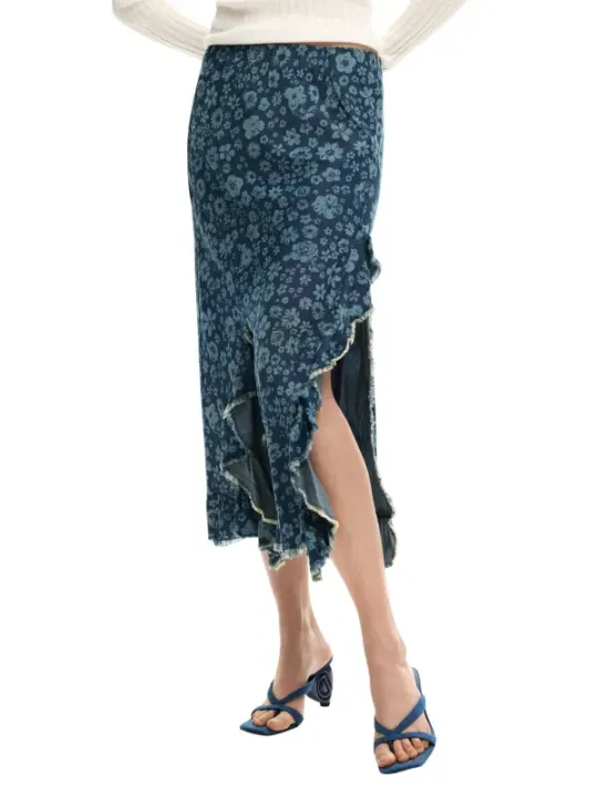 Desigual Damen Rock Blau | online kaufen