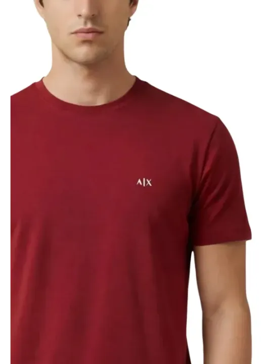 Armani Exchange Herren T-Shirt Bordeaux | online kaufen