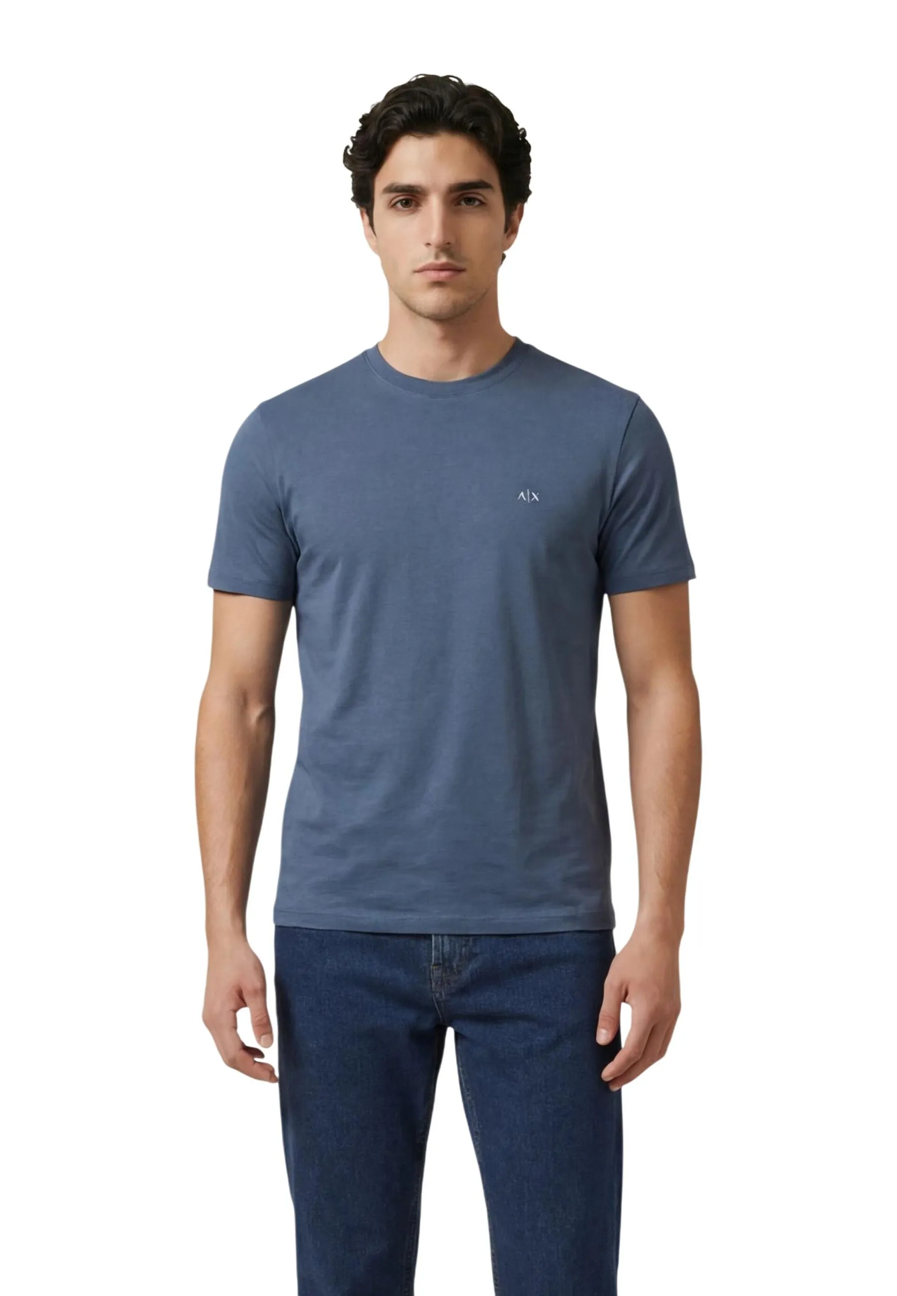 Herren T-Shirt Azurblau 509443