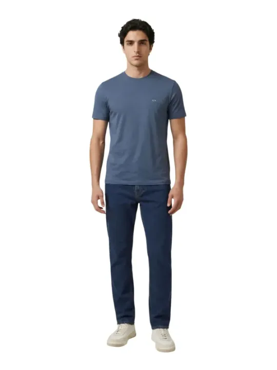 Armani Exchange Herren T-Shirt Azurblau | online kaufen