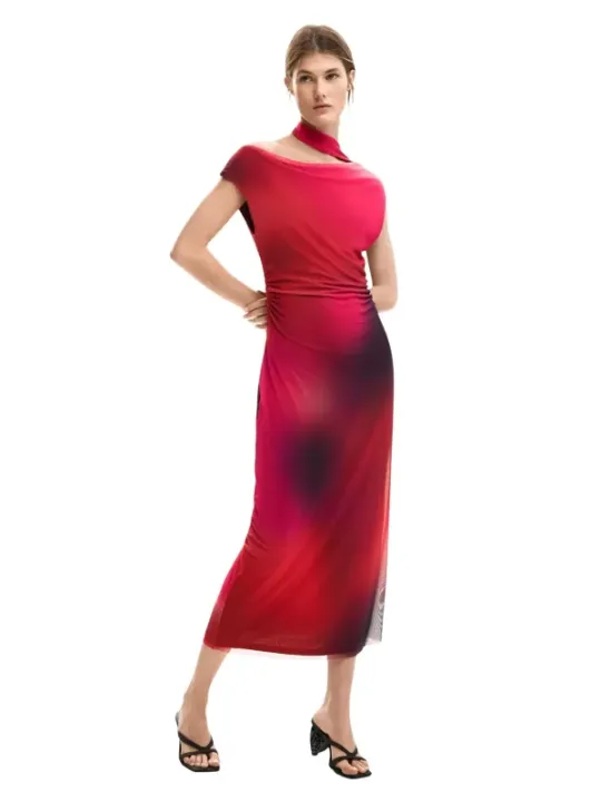 Desigual Damen Kleid Fuchsinrot | online kaufen
