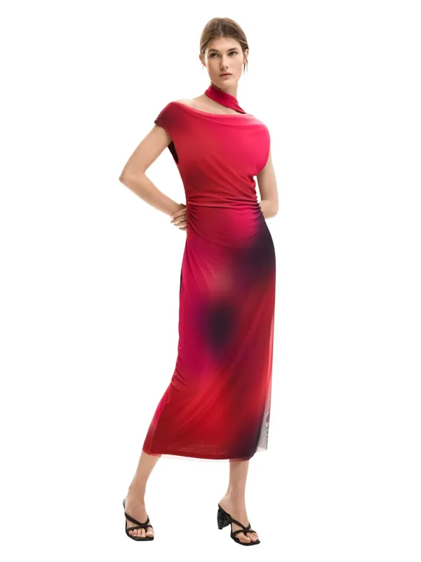 Desigual Damen Kleid Fuchsinrot | online kaufen
