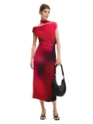 Desigual Damen Kleid Fuchsinrot | online kaufen