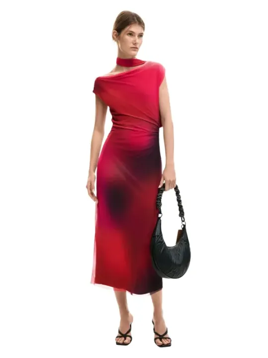 Desigual Damen Kleid Fuchsinrot | online kaufen