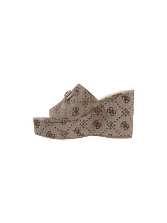 Guess Damen Pantolette Beige | online kaufen