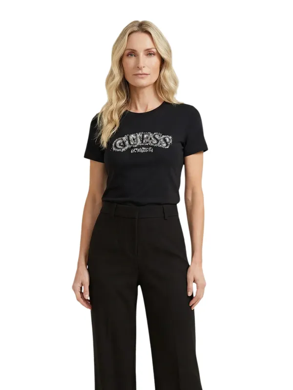 Guess Damen T-Shirt Schwarz | online kaufen