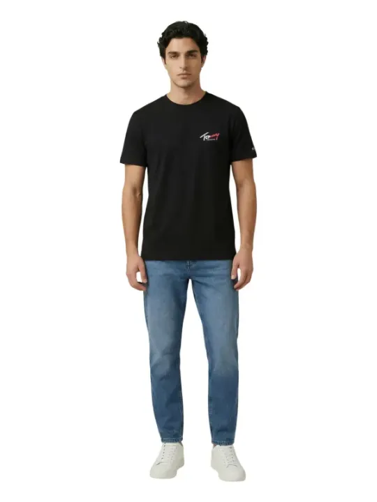 Tommy Hilfiger Jeans Herren T-Shirt Schwarz | online kaufen