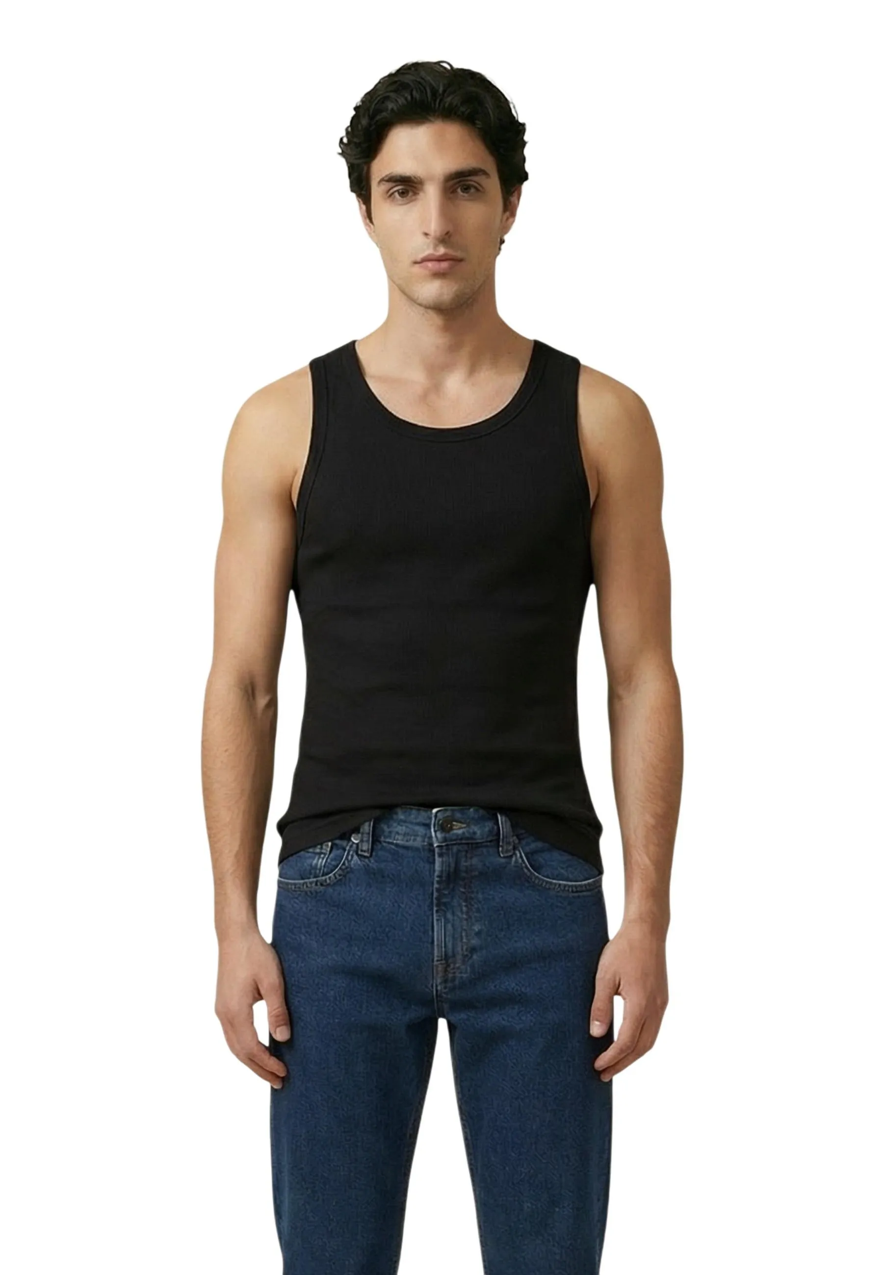 Herren Tank-Tops Schwarz 509220