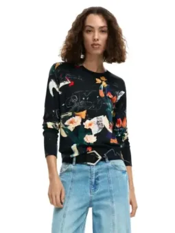 Desigual Damen Pullover in Schwarz mieten | Flex-Fashion