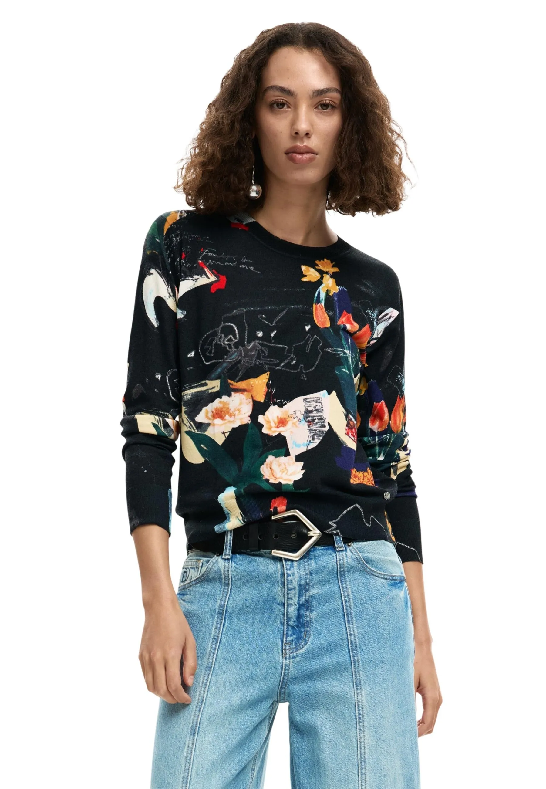 Damen Pullover Schwarz 508945