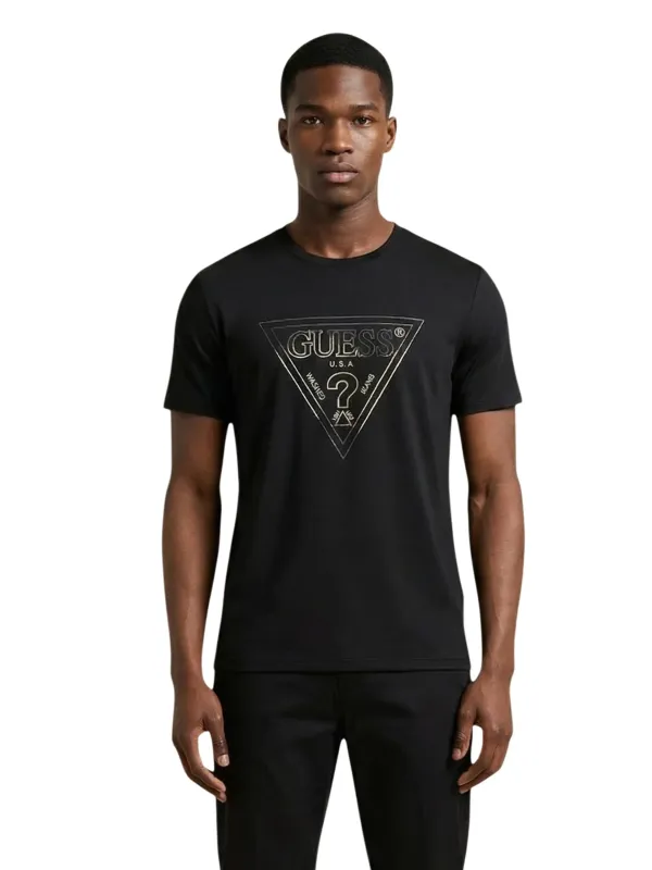 Guess Herren T-Shirt Schwarz | online kaufen