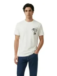 Tommy Hilfiger Jeans Herren T-Shirt Weiß | online kaufen