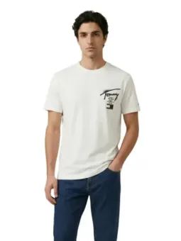 Tommy Hilfiger Jeans Herren T-Shirt Weiß | online kaufen