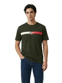 Tommy Hilfiger Jeans Herren T-Shirt Grün | online kaufen