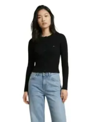 Tommy Hilfiger Jeans Damen Cardigan Schwarz | online kaufen