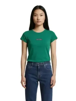 Calvin Klein Damen T-Shirt Grün mieten - Flex Fashion