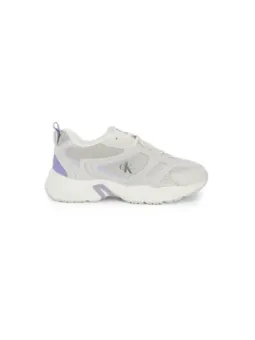 Weiße lila Calvin Klein Sneaker