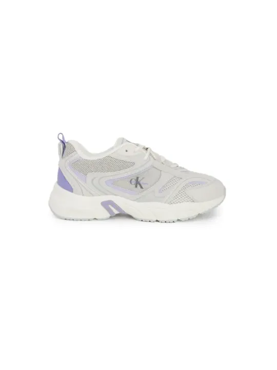 Weiße lila Calvin Klein Sneaker