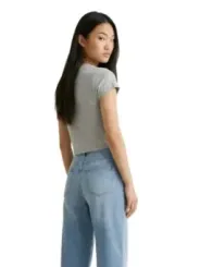 Calvin Klein Jeans Damen T-Shirt Grau | online kaufen