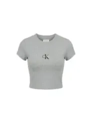 Calvin Klein Jeans Damen T-Shirt Grau | online kaufen
