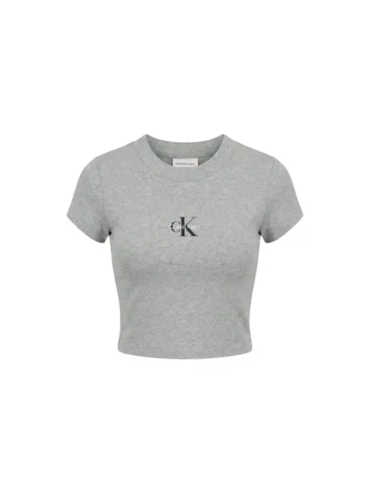 Calvin Klein Jeans Damen T-Shirt Grau | online kaufen