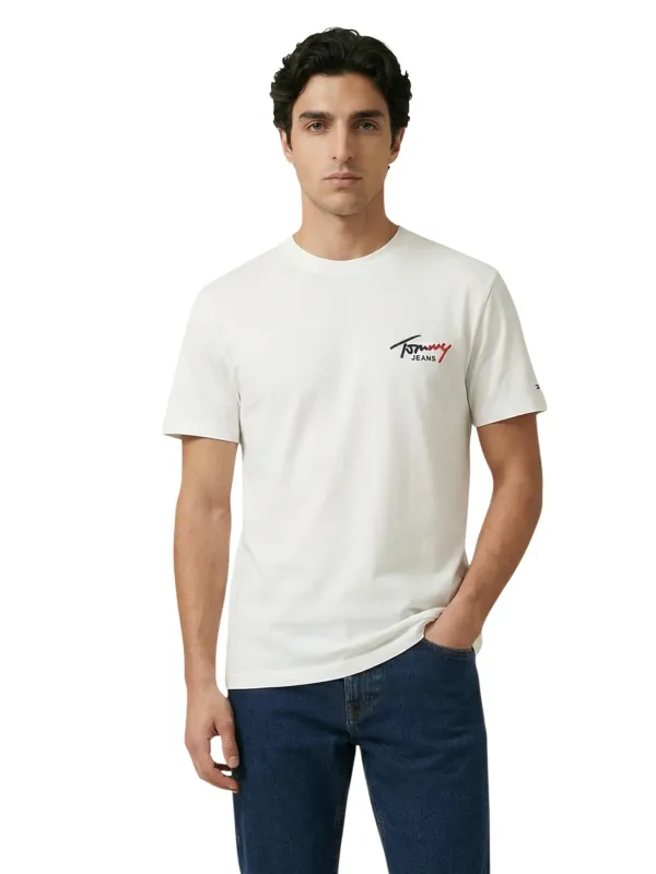 Tommy Hilfiger Jeans Herren T-Shirt Beige | online kaufen