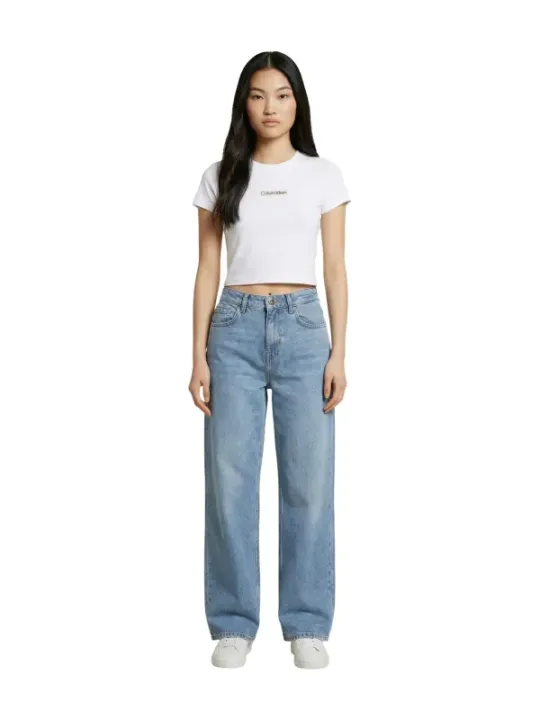 Calvin Klein Jeans Damen T-Shirt Weiß | online kaufen