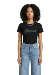 Guess Damen T-Shirt Schwarz | online kaufen