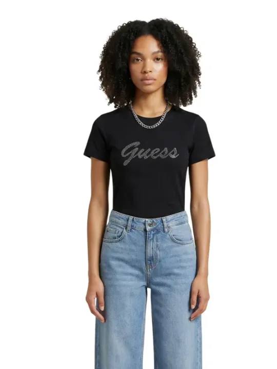 Guess Damen T-Shirt Schwarz | online kaufen