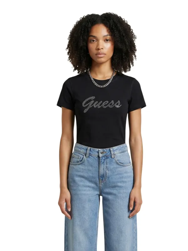 Guess Damen T-Shirt Schwarz | online kaufen