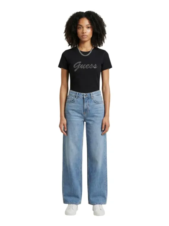 Guess Damen T-Shirt Schwarz | online kaufen