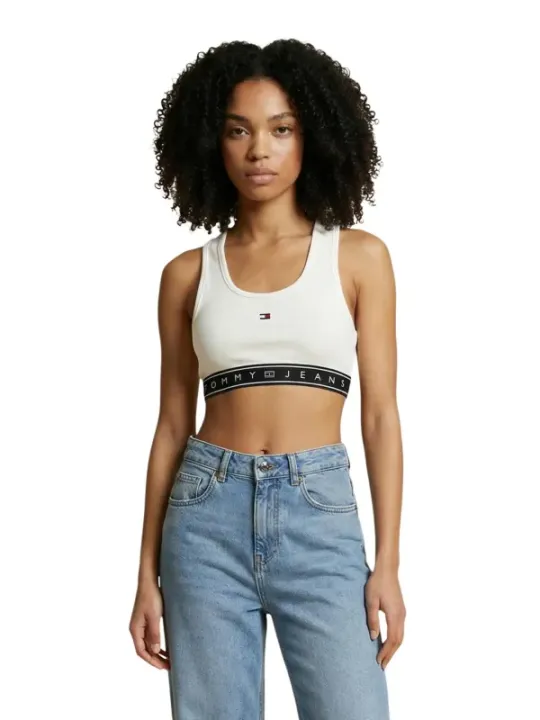 Tommy Hilfiger Jeans Damen Top Weiß | online kaufen