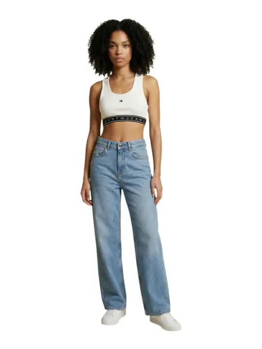 Tommy Hilfiger Jeans Damen Top Weiß | online kaufen