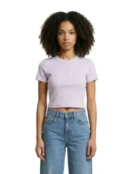 Calvin Klein Jeans Damen T-Shirt Lila | online kaufen