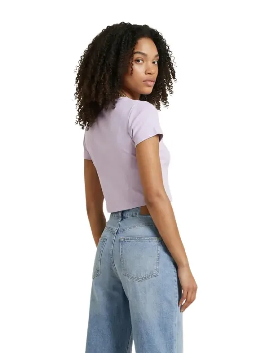 Calvin Klein Jeans Damen T-Shirt Lila | online kaufen