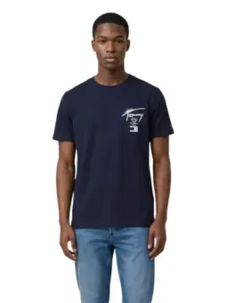 Tommy Hilfiger Jeans Herren T-Shirt Blau | online kaufen