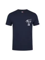 Tommy Hilfiger Jeans Herren T-Shirt Blau | online kaufen