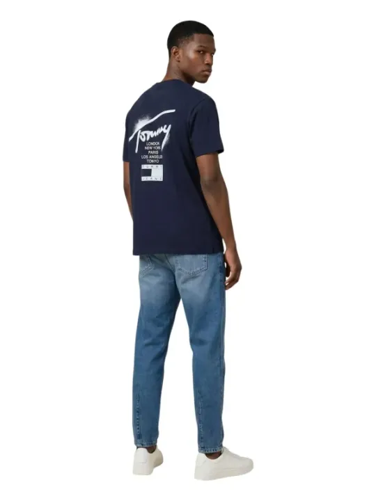 Tommy Hilfiger Jeans Herren T-Shirt Blau | online kaufen
