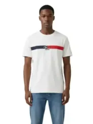 Tommy Hilfiger Jeans Herren T-Shirt Weiß | online kaufen