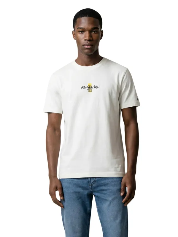 Tommy Hilfiger Jeans Herren T-Shirt Weiß | online kaufen