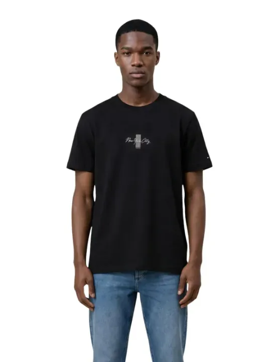 Tommy Hilfiger Jeans Herren T-Shirt Schwarz | online kaufen