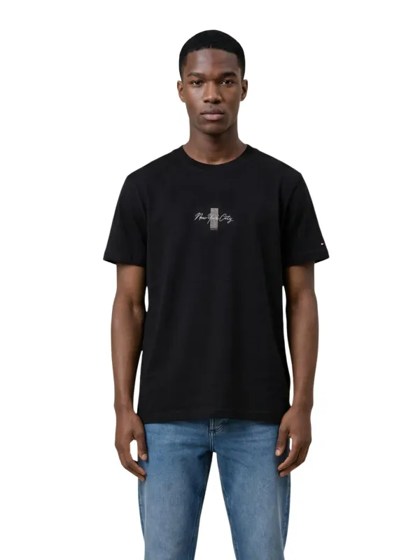 Tommy Hilfiger Jeans Herren T-Shirt Schwarz | online kaufen