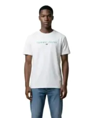 Tommy Hilfiger Jeans Herren T-Shirt Weiß | online kaufen