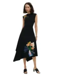 Desigual Damen Kleid Schwarz | online kaufen