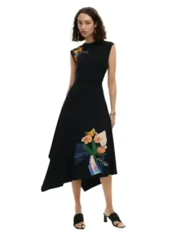 Desigual Damen Kleid Schwarz mieten - Flex-Fashion Verleih